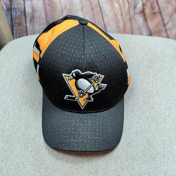 Adidas NHL Pittsburgh Penguins Baseball Cap Hat - Picture 1 of 7